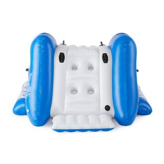 Intex Kool Splash Inflatable Play Center with 8.5 ft. x 5.75 ft. Swim Center Blue  White 58849EP + 56483EP