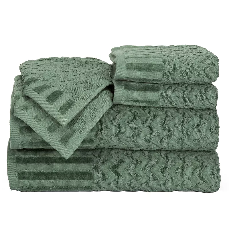 Portsmouth Home Chevron 6-piece Bath Towel Set