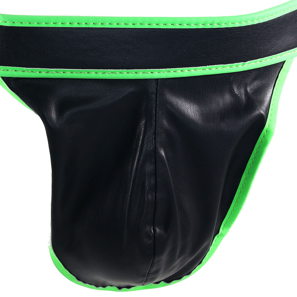 Ouch! Glow In The Dark Side Buckle Jock Strap in S/M