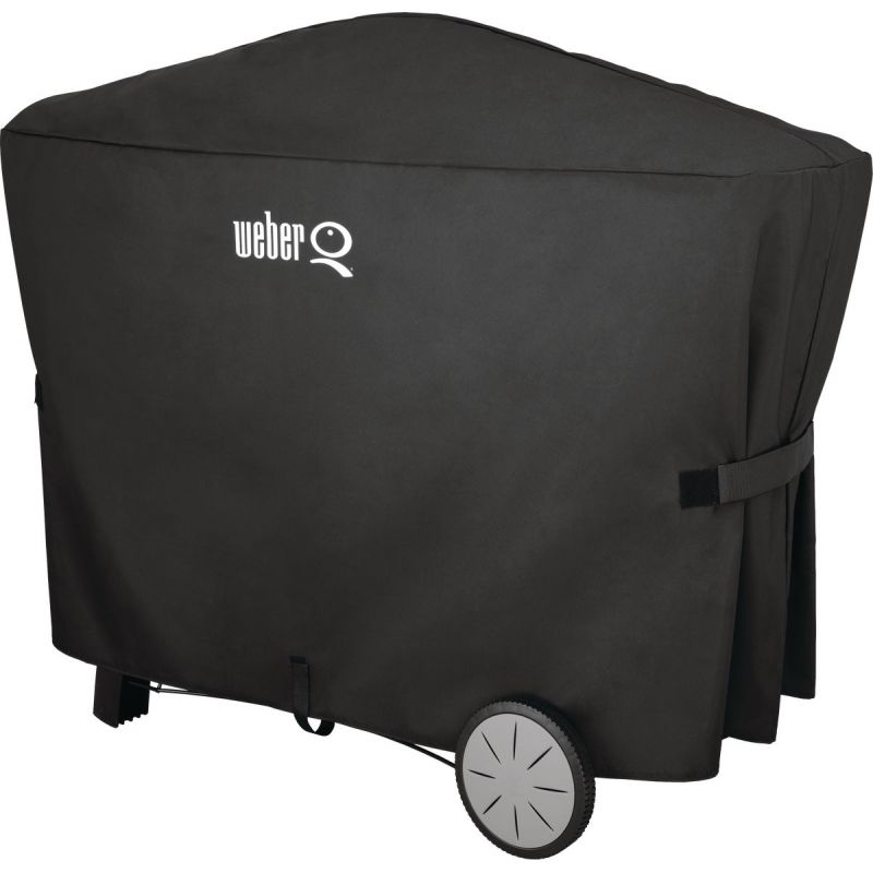 Weber Q 2000 Series With Q Cartamp 3000 Series 56 In. Grill Cover Black