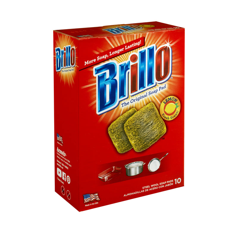 BRILLO WL PAD LEMN 10CT