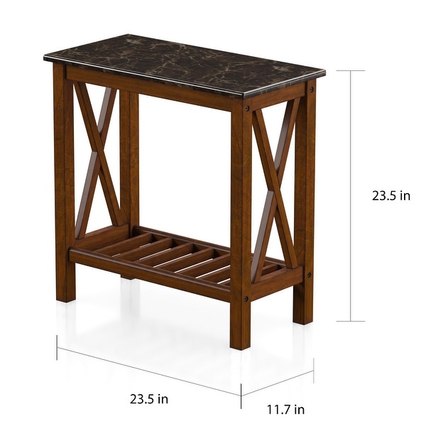 Furniture of America Joya Farmhouse 12-inch 1-shelf Side Table