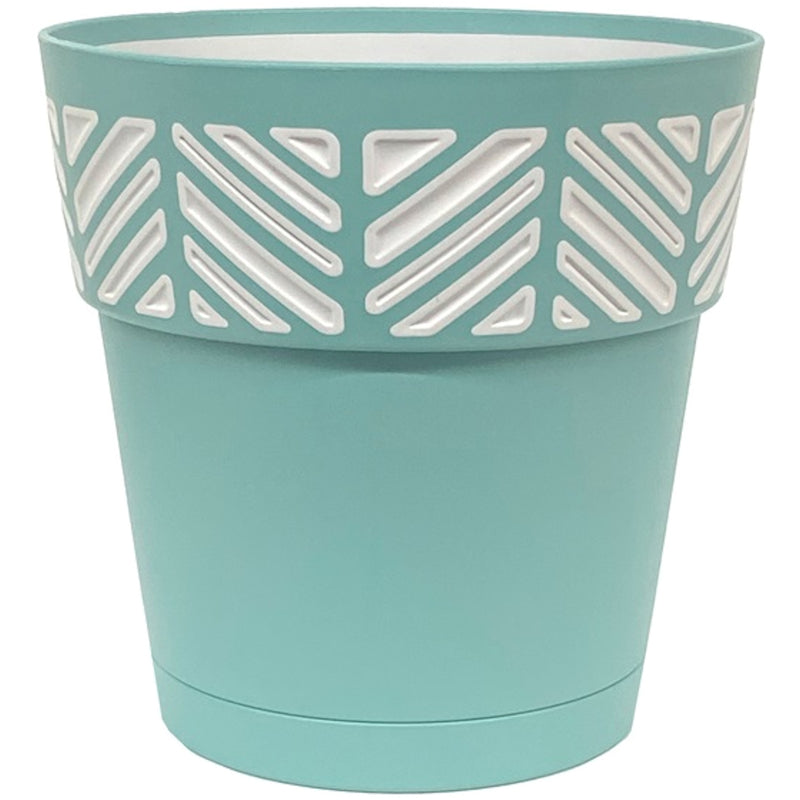 PLANTER MOSAIC TEAL 6