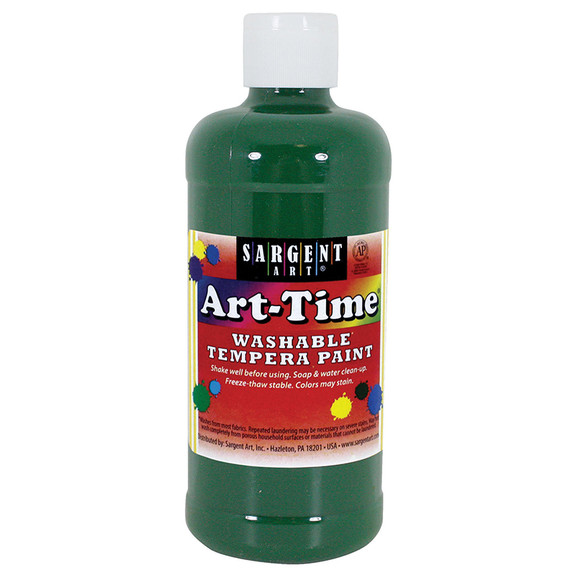 Sargent Art SAR173466 Green Art Time Washable Pain...