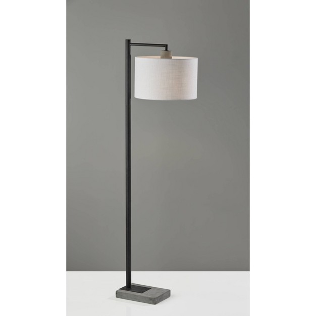 Devin Floor Lamp Black Adesso