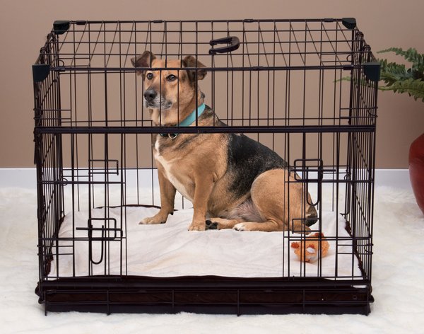 Lucky Dog Sliding Double Door Wire Dog Crate