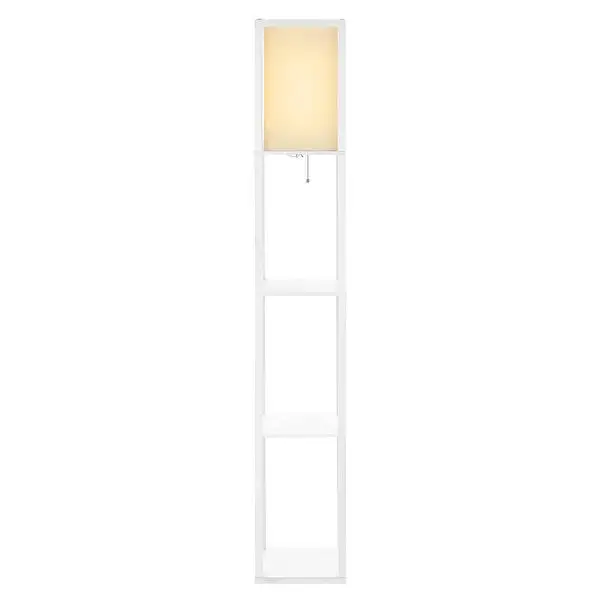 GetLedel 63-inch Etagere Floor Lamp with 3-tier Storage Shelf