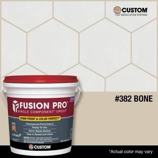 Custom Building Products Fusion Pro #382 1 gal. Bone Single Component Grout FP3821-2T