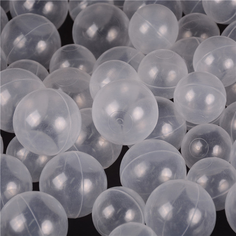 JETTINGBUY 50pcs/lot Baby Safety Transparent White Plastic Pool Ocean Balls Funny Toys