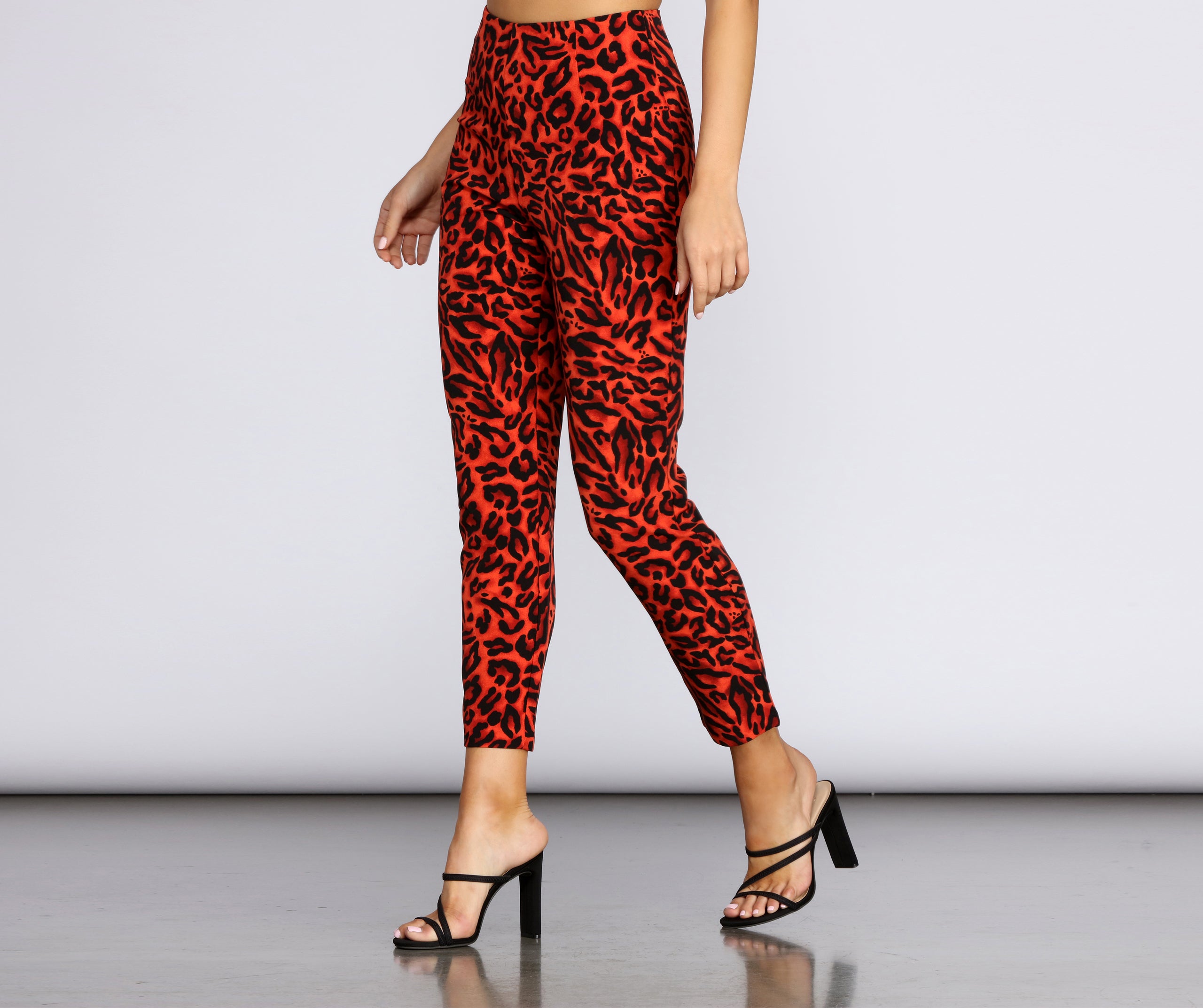 Leopard Tapered Pants