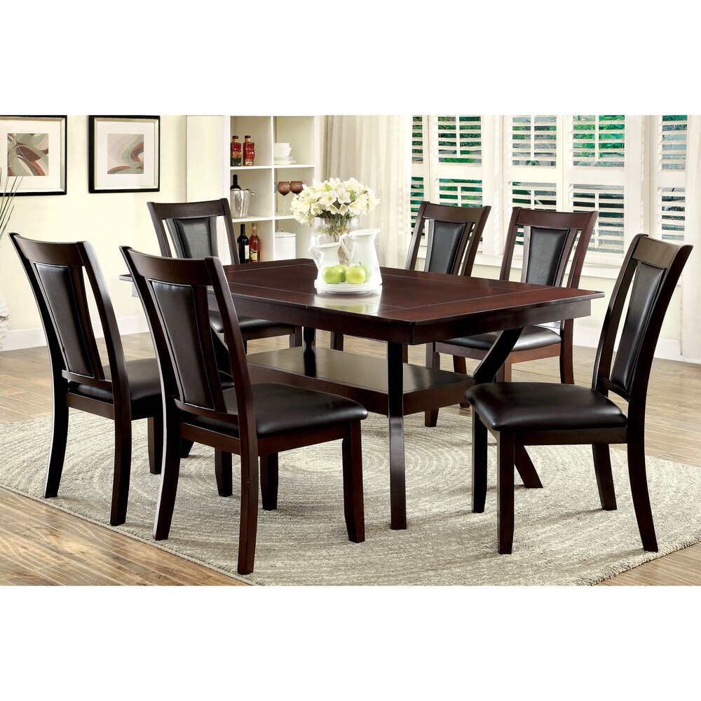 Copper Grove Schmidt Dark Cherry 64 inch Wood Dining Table with Shelf