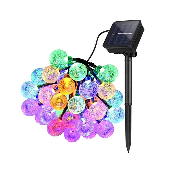 Solar 30 LED String Light Globe Ball Garden Path Yard Decor Lamp - 21ft Total Length Shopping - The Best Deals on String Lights | 39210862