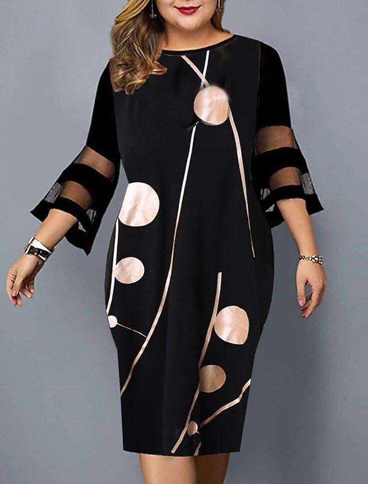 Women's Plus Size Curve Sheath Dress