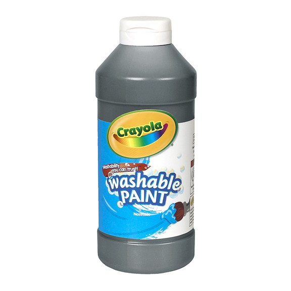 Crayola BIN201651 Washable Paint 16 Oz Black