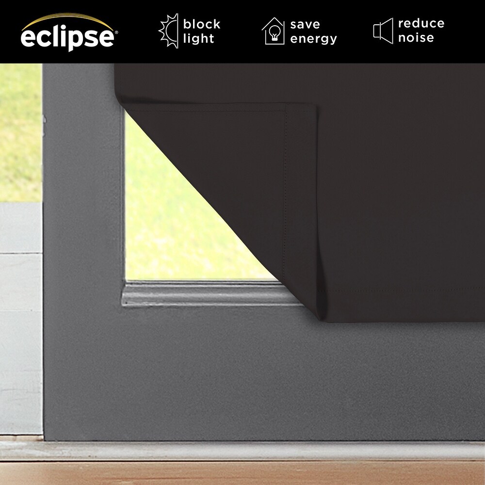 Eclipse Braylon Solid Blackout French Door Panel