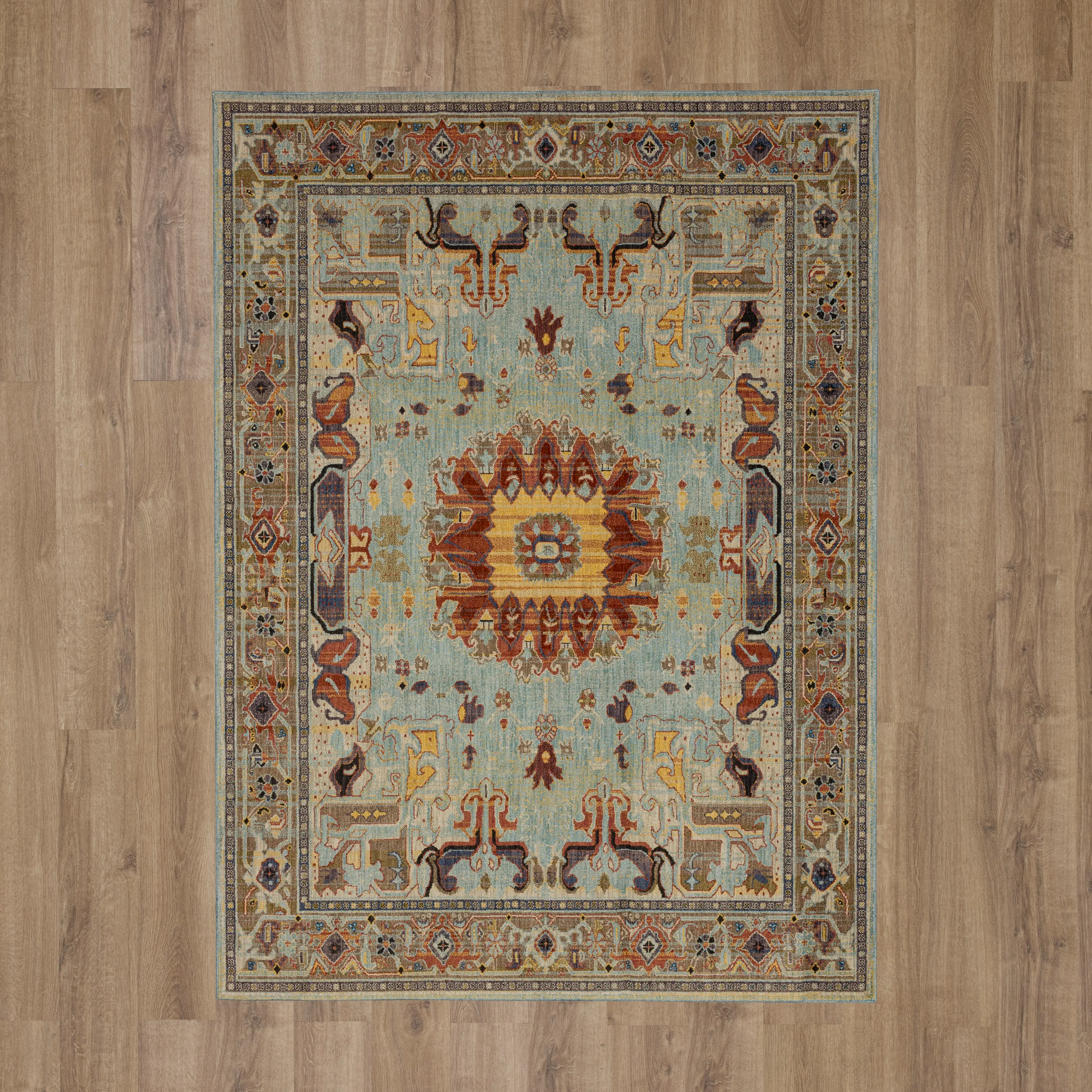 Pandora 5 x 8 Covetous Blue Area Rug