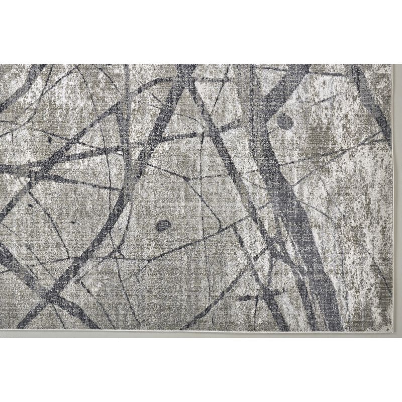 Weave and Wander Kiba Beige Abstract Area Rug