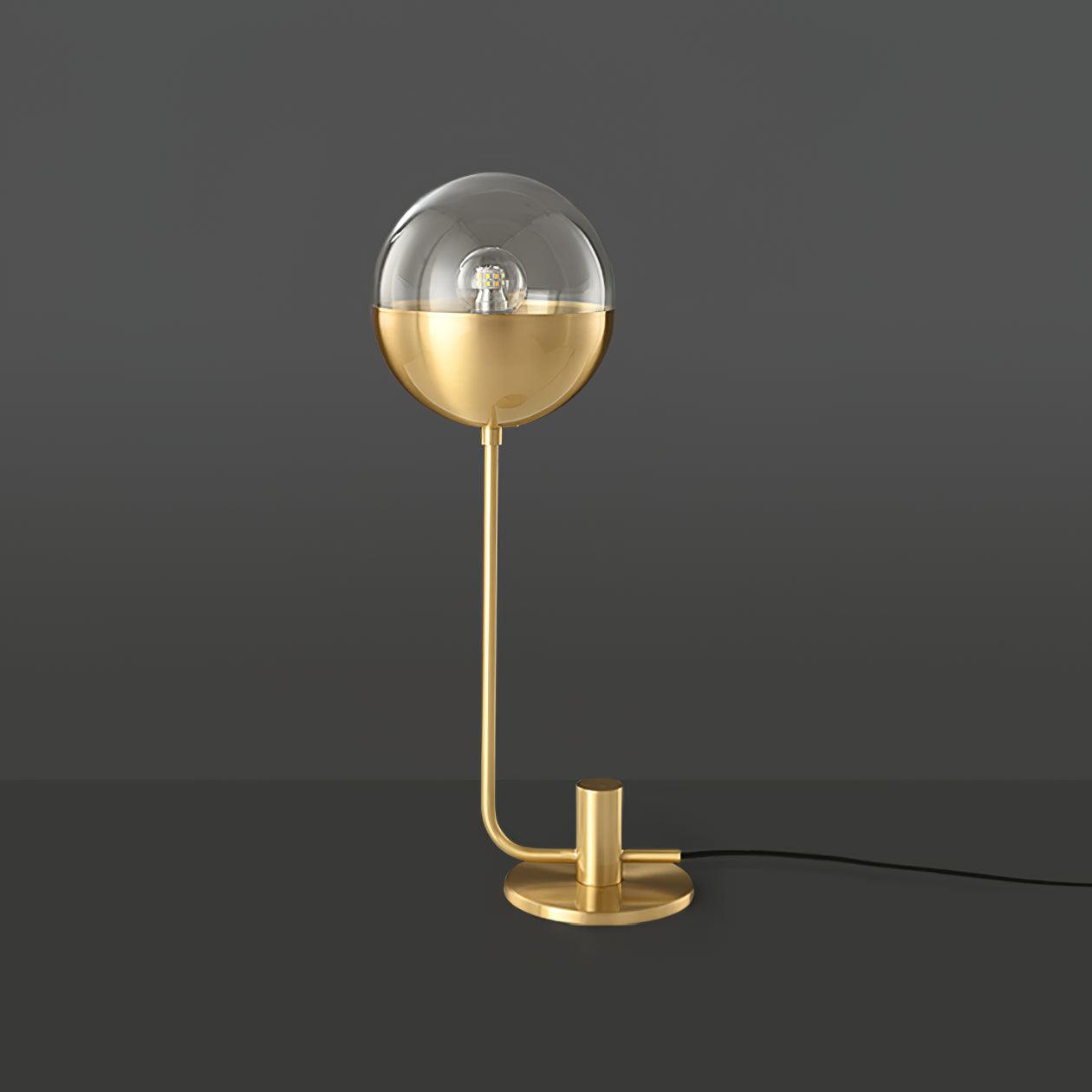 Brass Globular Table Lamp