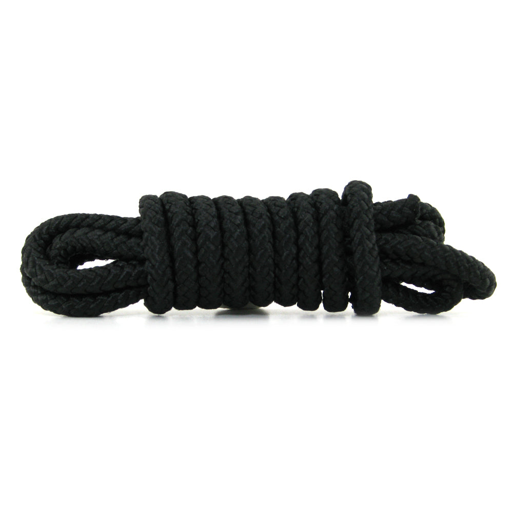 Fetish Fantasy Mini Silk Rope in Black