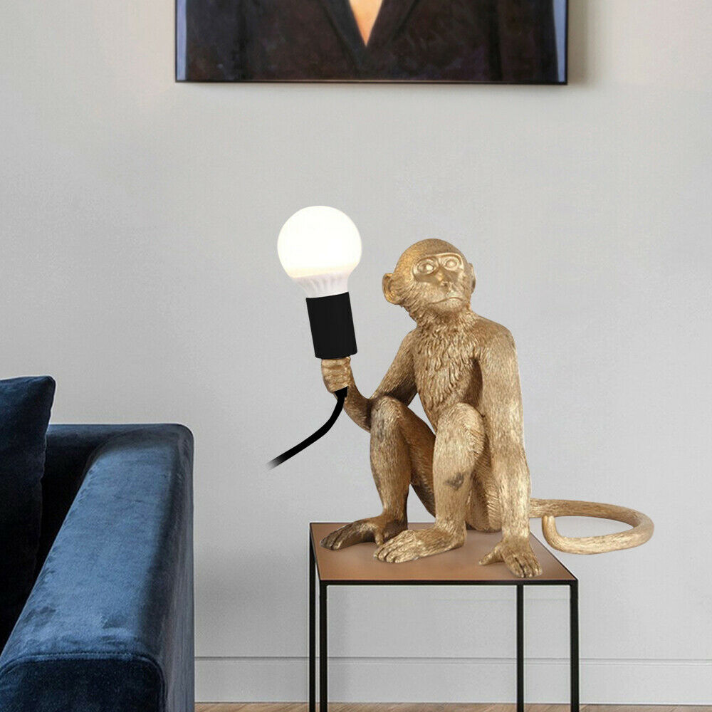 FETCOI Resin Monkey Desk Light Table Lamp   Bedside Fixture Light