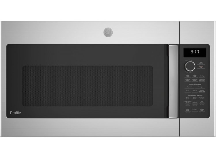 GE Profile 1.7 Cu. Ft. Stainless Steel Over-The-Range Convection Microwave Oven With Air Fry