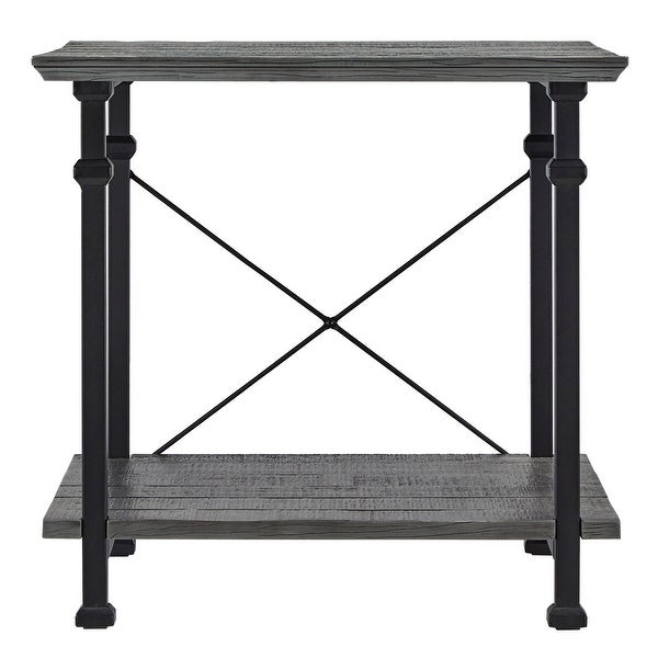 Myra Vintage Industrial Modern Rustic End Table by iNSPIRE Q Classic