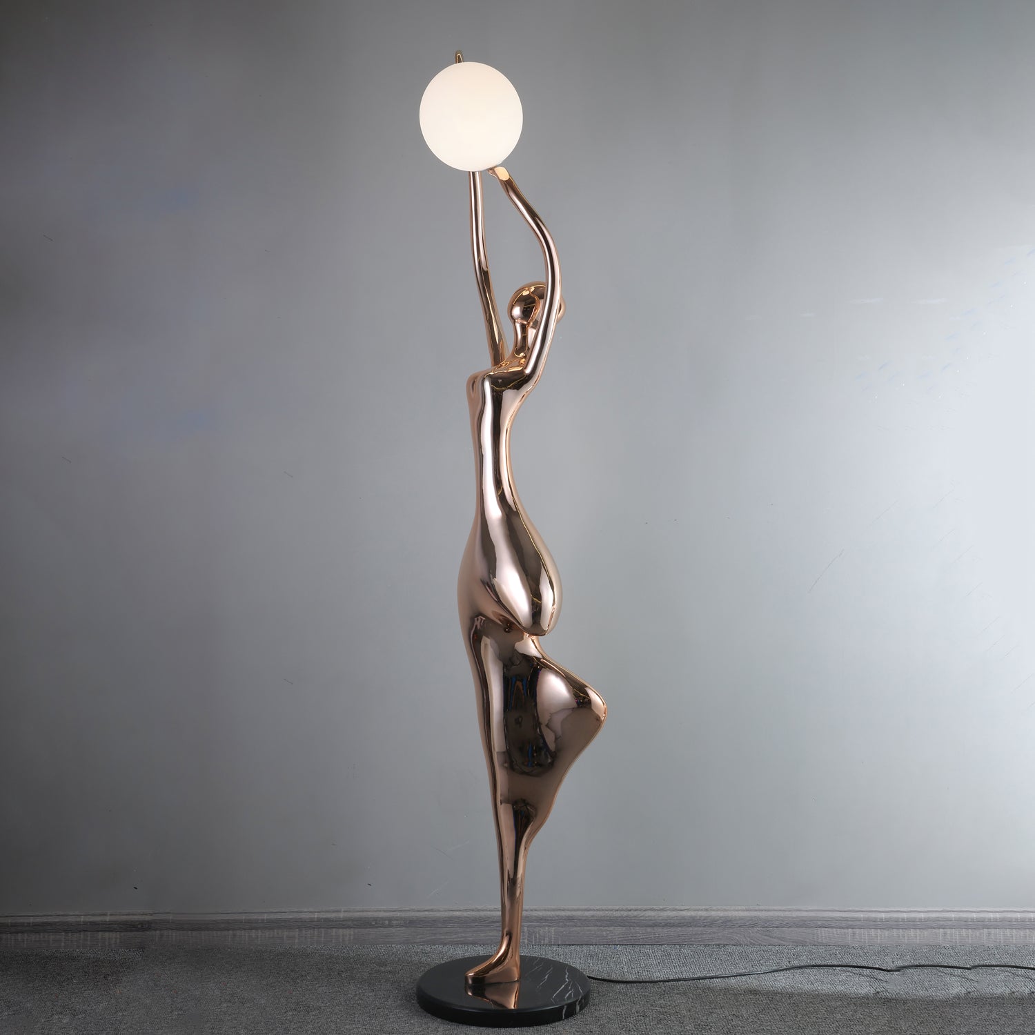 Pose Yoga Sculpture Floor Lamp