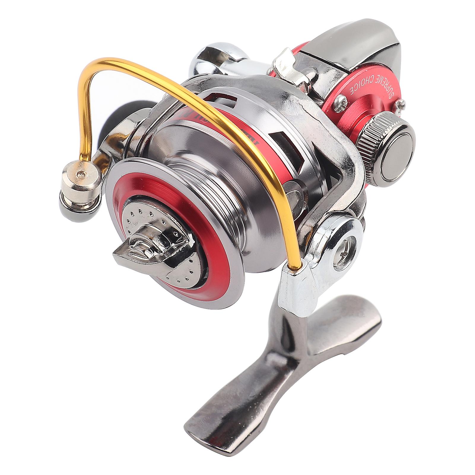 All Metal Mini Ice Winter Rock Sea Fishing Lure Spinning Reel Fishing Ling Wheel Tacklered