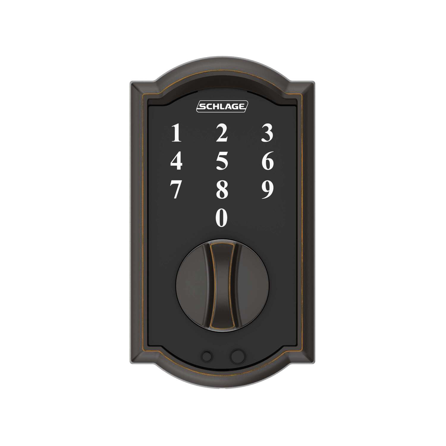 Schlage Aged Bronze Steel Touchscreen Deadbolt