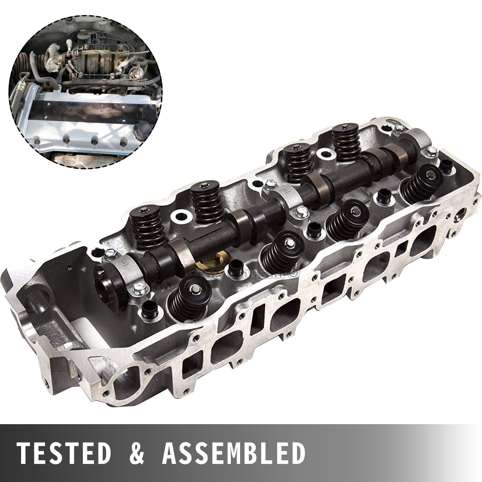 VEVOR Complete Cylinder Head for 85-95 Toyota 22R 22RE 22RE 2.4L SOHC Pickup 4Runner Speed (for 85-95 Toyota)