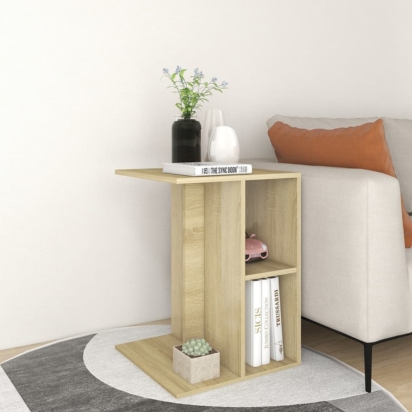 vidaXL Side Table Sonoma Oak 24