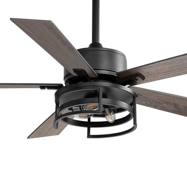 52 in. Indoor Black Ceiling Fan with Light Kit and Remote Control Included Shopping - The Best Deals on Ceiling Fans | 41525208