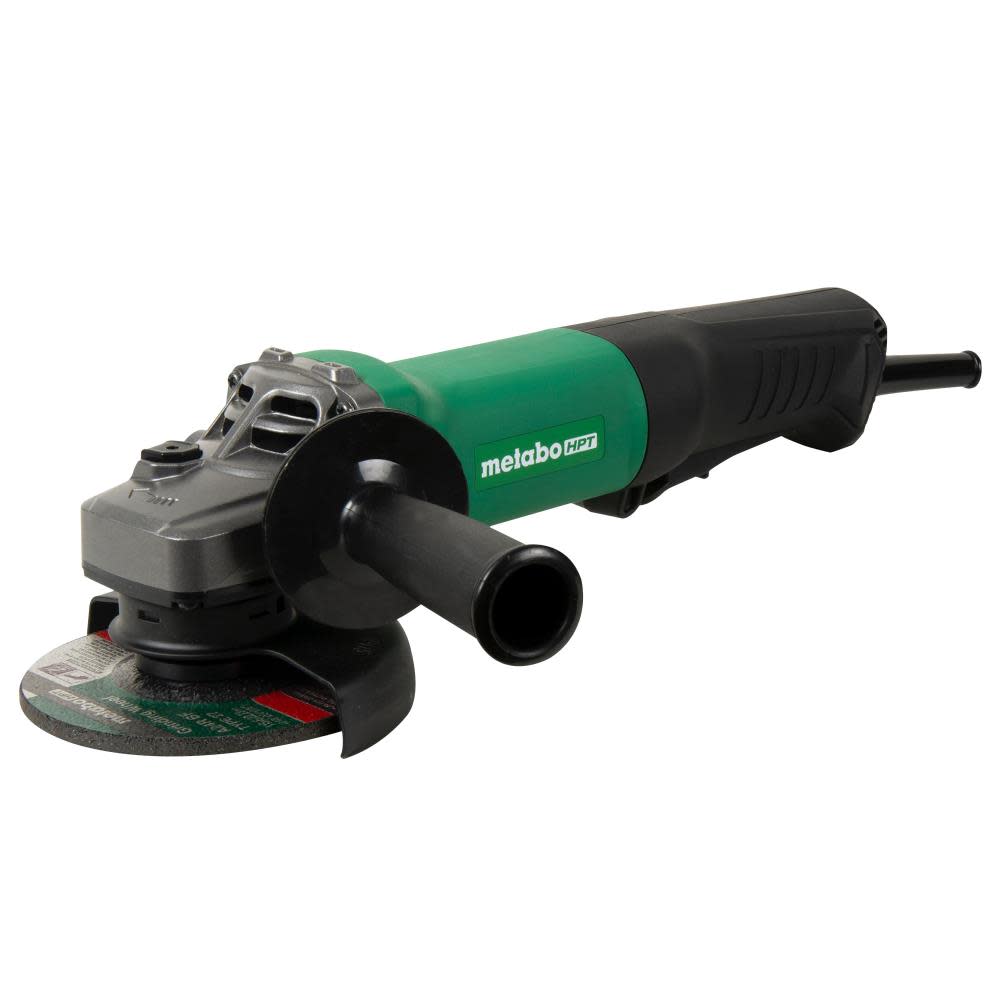 Metabo HPT G12SE3 4.5 10.5 Amp Paddle Switch Disc Grinder w/ Lock-On