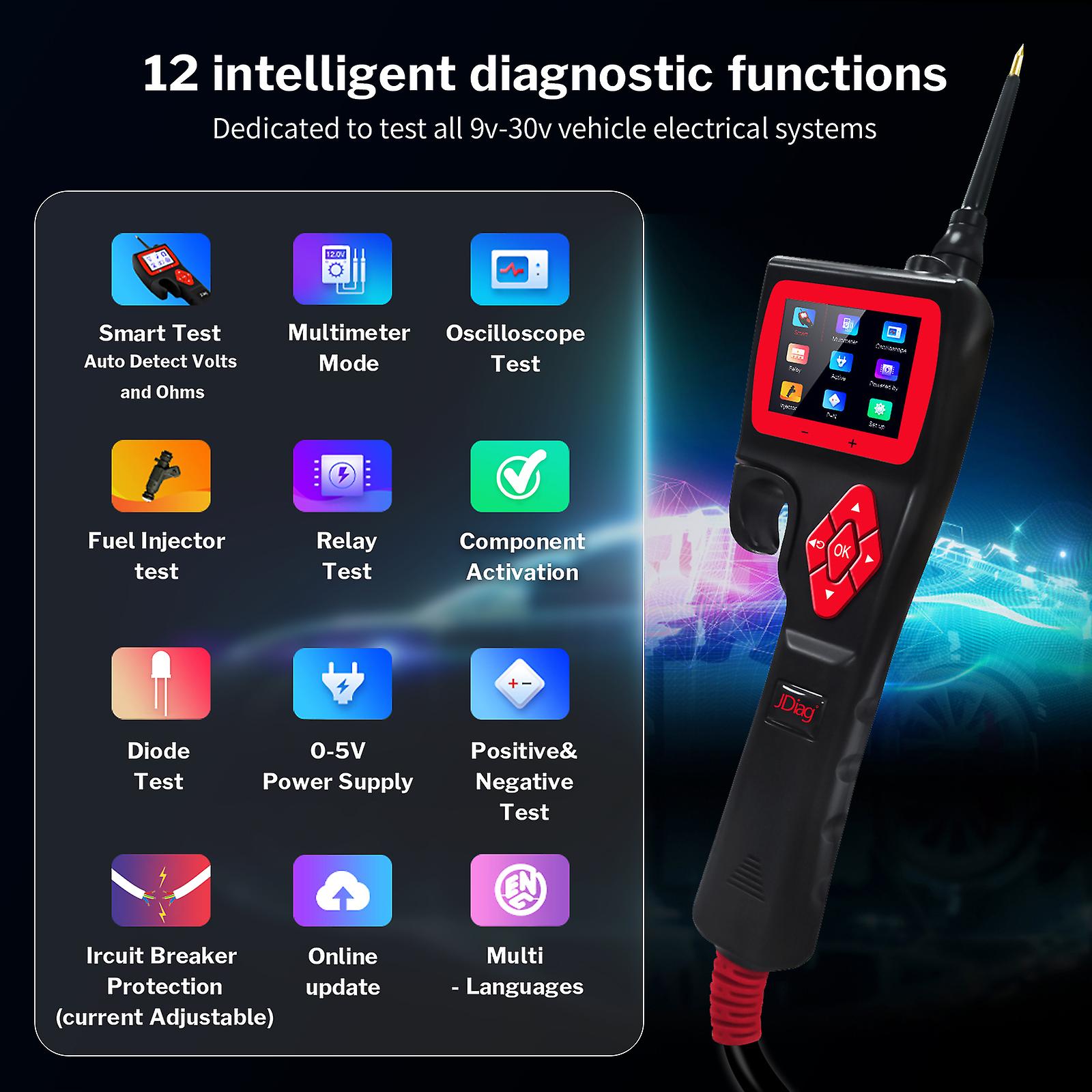 P200 Power Scan Car Electric Probe Circuit Tester