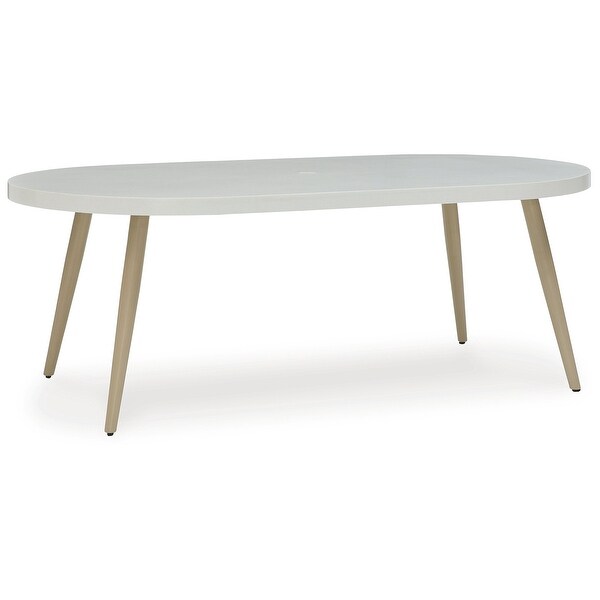 Signature Design by Ashley Seton Creek White Outdoor Dining Table