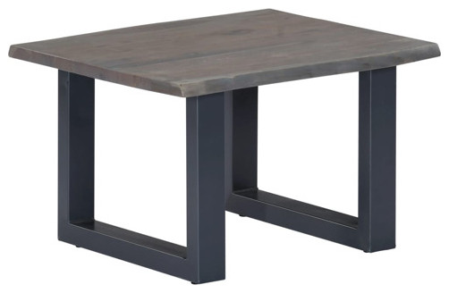 vidaXL Coffee Table End Table with Live Edges for Living Room Solid Wood Acacia   Industrial   Coffee Tables   by vidaXL LLC  Houzz