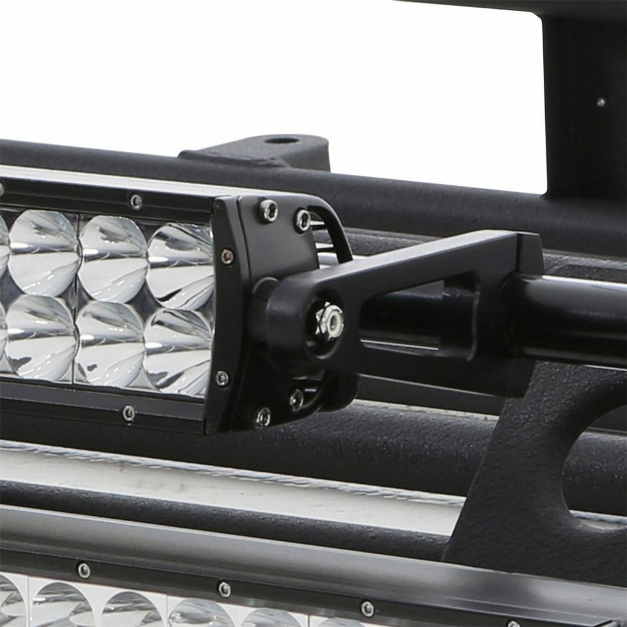 Smittybilt 4x27 Defender Rack Led Light Bar Mount Kit Headlight Bracket