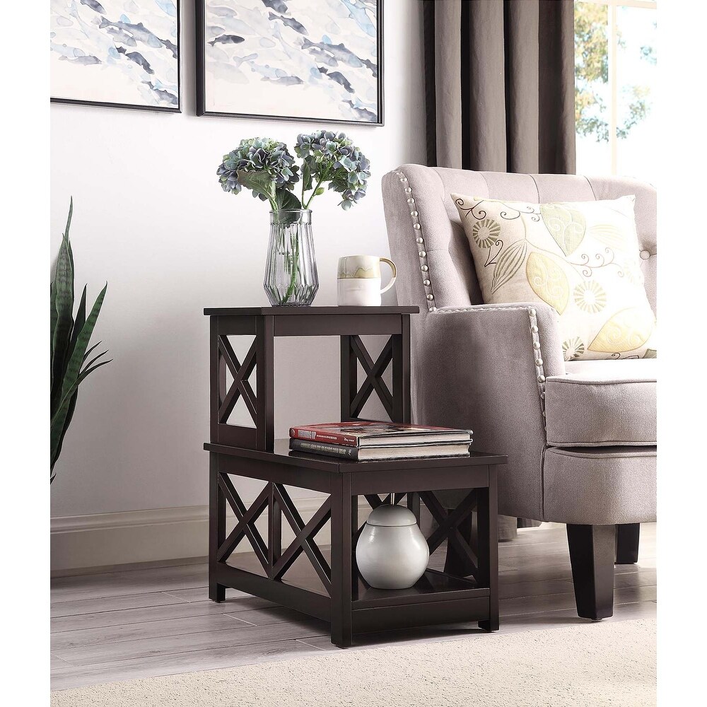 Convenience Concepts Oxford 2 Step Chairside End Table