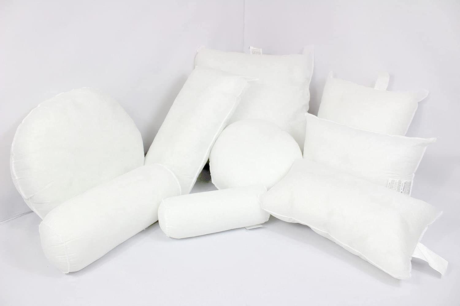 Mybecca 6 x 16 inches Bolsters Pillow Form Inserts for Shams White Hypoallergenic Throw Pillow Insert Premium Made in USA