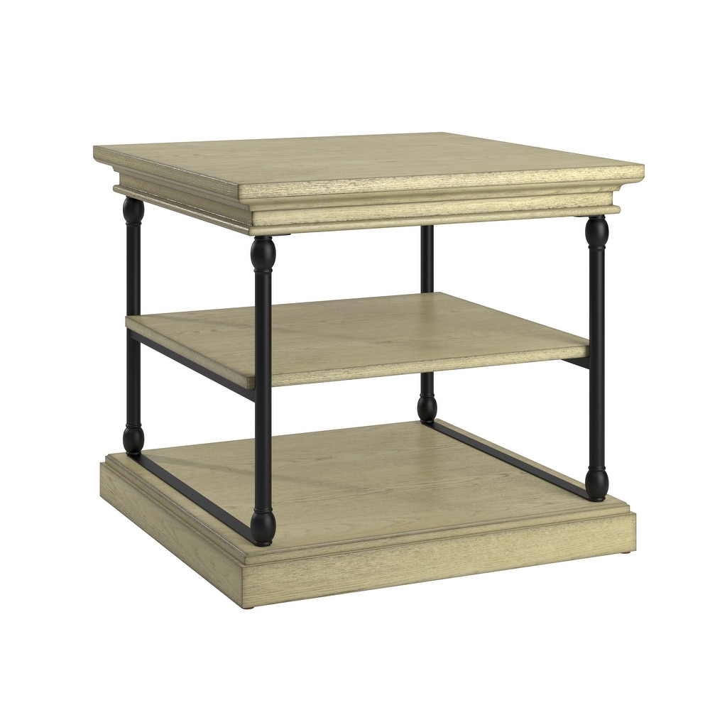 Barnstone Cornice Accent Storage Side Table by iNSPIRE Q Artisan