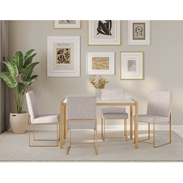 Fuji Gold High Back Dining Chair - Set of 2