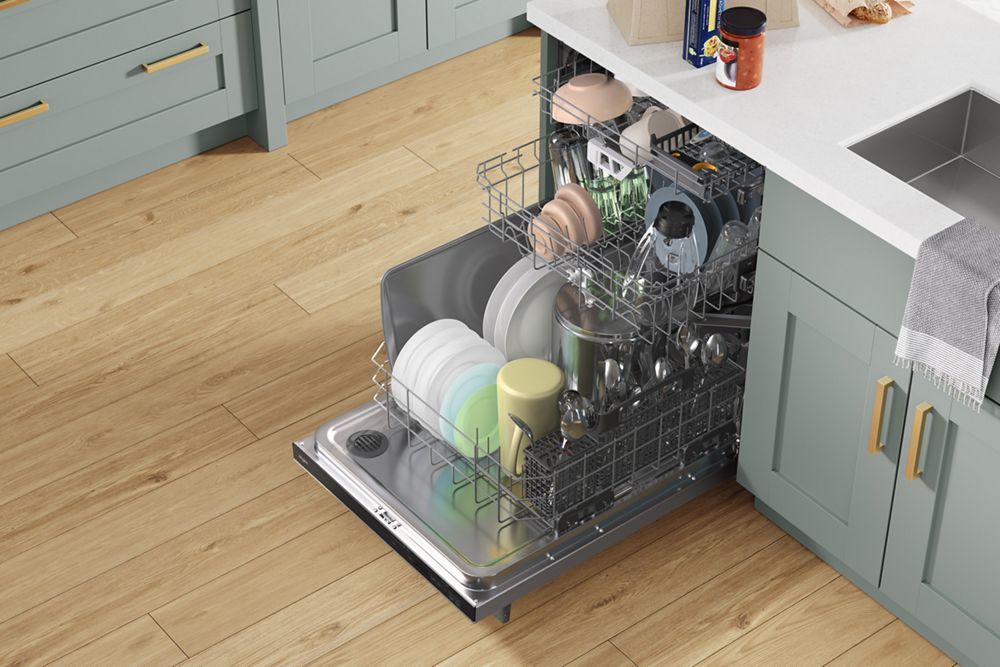 Whirlpool WDTA80SAKZ Fingerprint Resistant Quiet Dishwasher With 3Rd Rack & Large Capacity