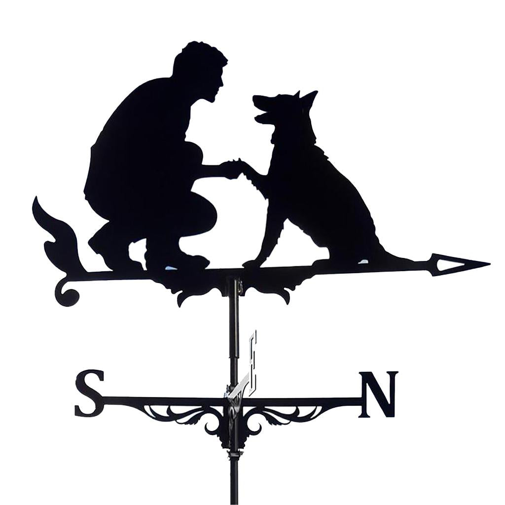 Roof Weather Vane， Traditional Drawing Iron Weather Vane， Roof Decoration Drinking Garden， Multifunctional Weather Vane， for Barn， Pavilion ， 1