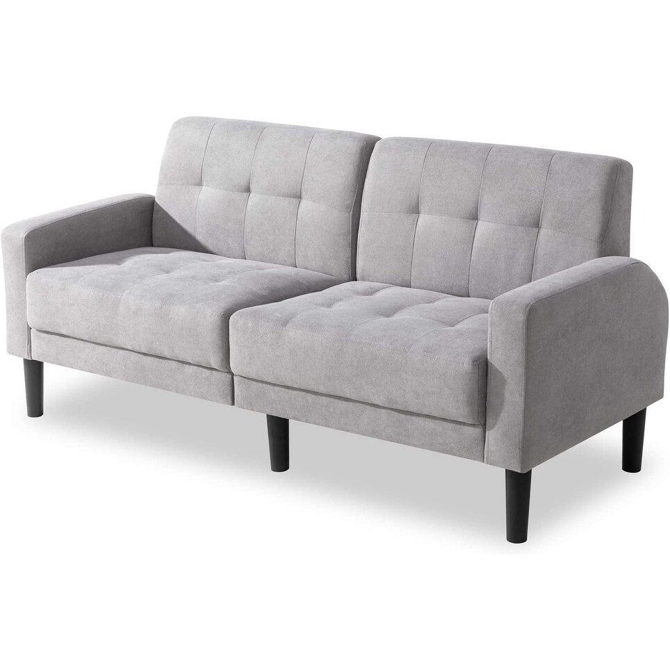 Futzca 63 inch Small Modern Tufted Upholstered Loveseat