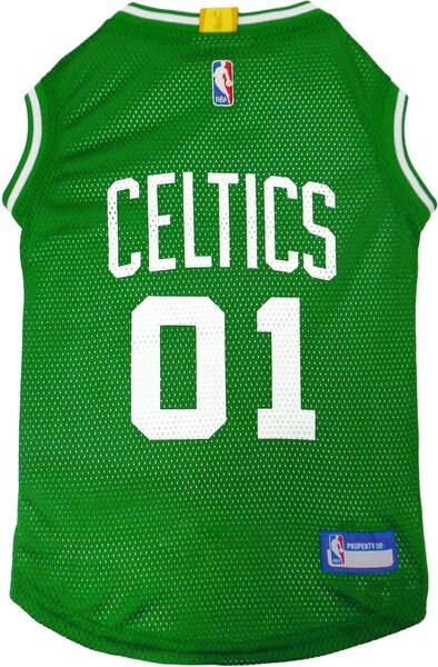 Pets First NBA Dog and Cat Jersey， Boston Celtics