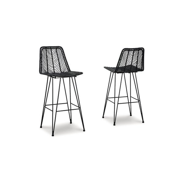 Signature Design by Ashley Angentree Upholstered Bar Stool (Set of 2)