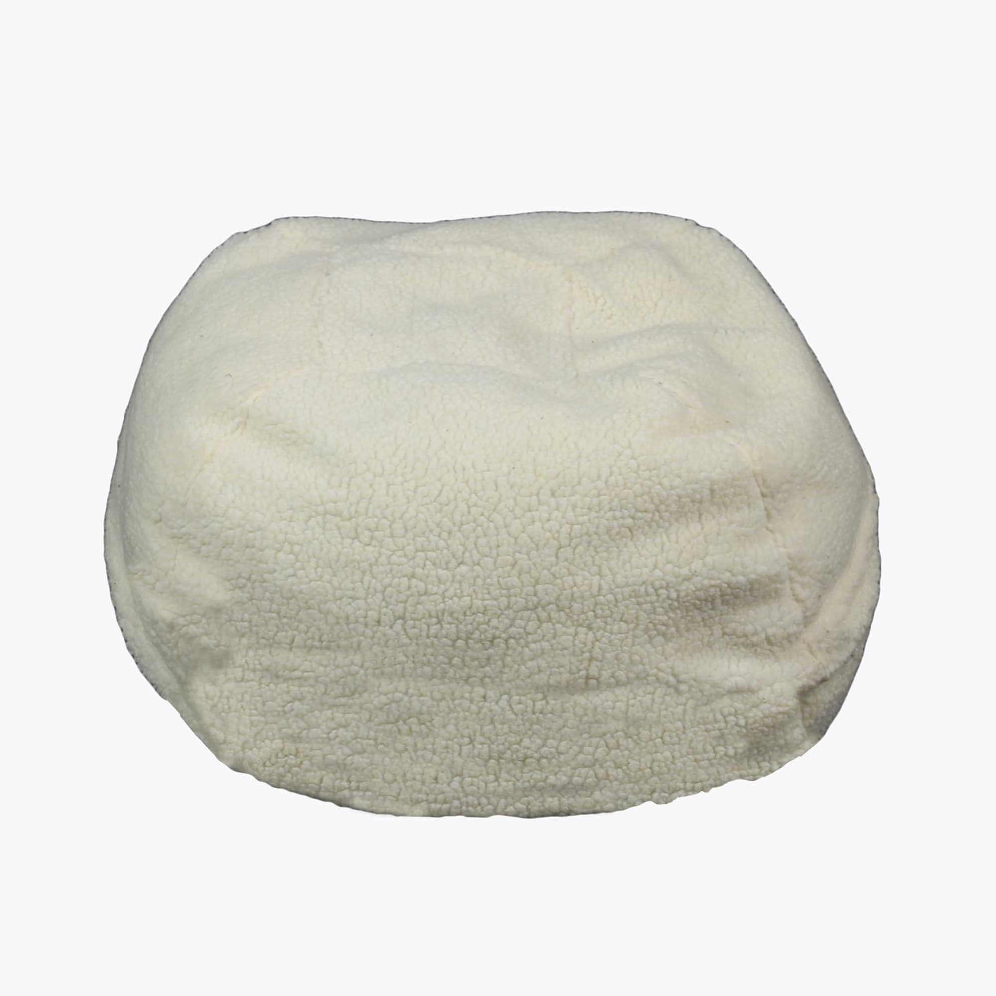 Carolina Pet Company White Sherpa Puff Ball Dog Bed， 26