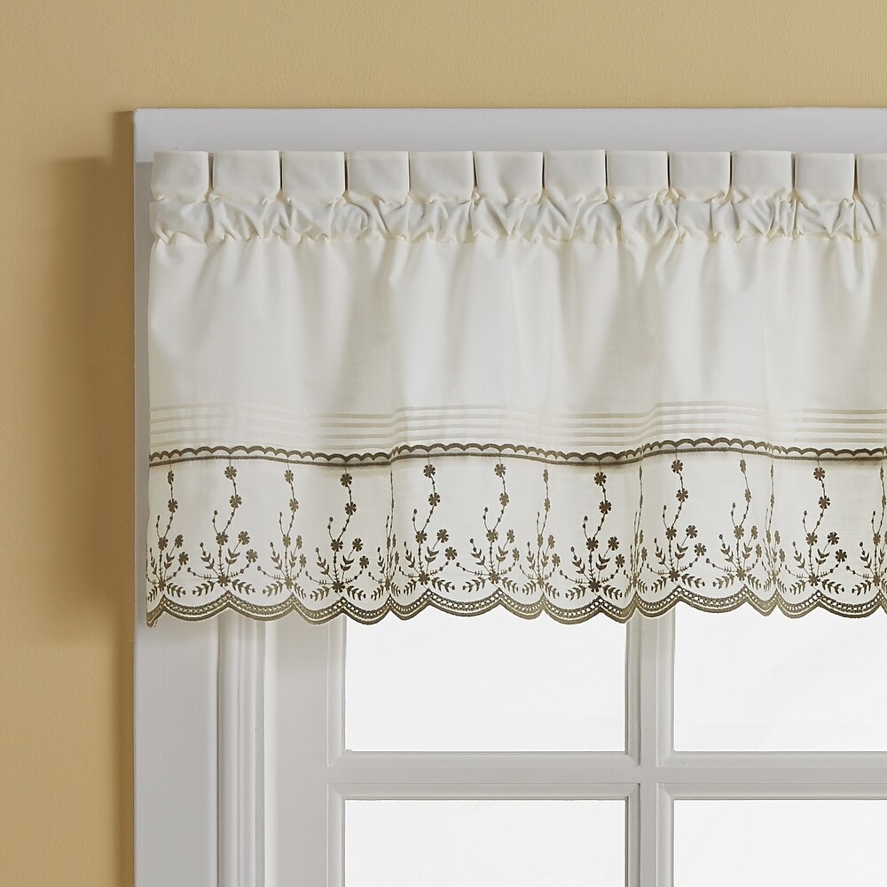 Curtainworks Abby Tailored Valance and Tier Curtain Collection