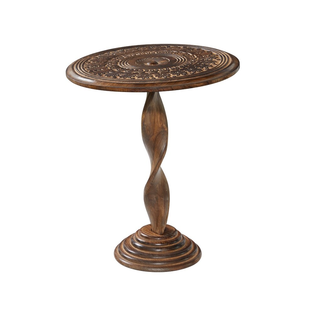 Wood Traditional Accent Table 22 x 18 x 18