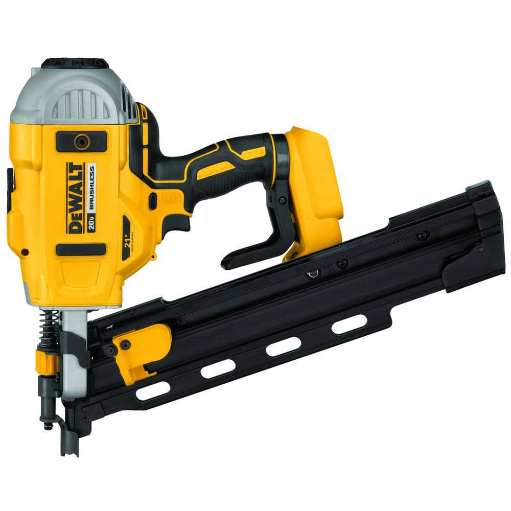 DEWALT 20V MAX XR Lithium-Ion Cordless Brushless 2-Speed 21° Plastic Collated Framing Nailer (Tool Only) DCN21PLB